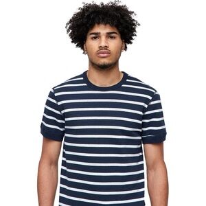 Reigning Champ-Striped Terry Striped T-Shirt - Men's- Large